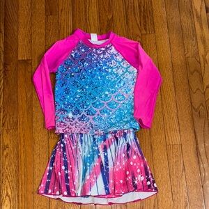 Pink and Blue Mermaid Dress